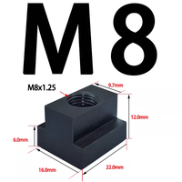 Nakrętka teowa - kostka teowa - M8 (9,7 x 16 x 12 mm) / rowek 10 mm