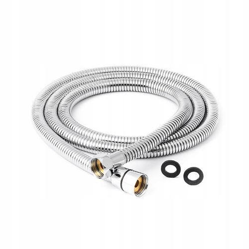 WĄŻ PRYSZNICOWY chromowany srebrny SOLIDNY WĘŻYK DO BATERII 150 cm na Arena.pl