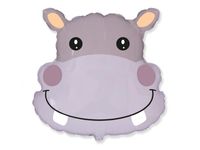 Balon foliowy "Hipopotam (głowa)", 24 cale [balon na hel]