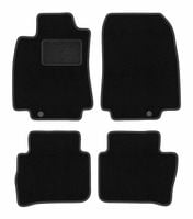 Dywaniki welurowe LUX Nissan Tiida C11 2004-2012 czarne z mocowaniami