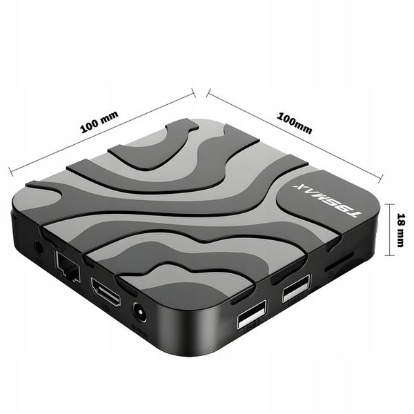 SMART TV BOX T95MAX ANDROID 9 64BIT 6K WIFI HDR USB 3.0 + PILOT KABEL zdjęcie 8