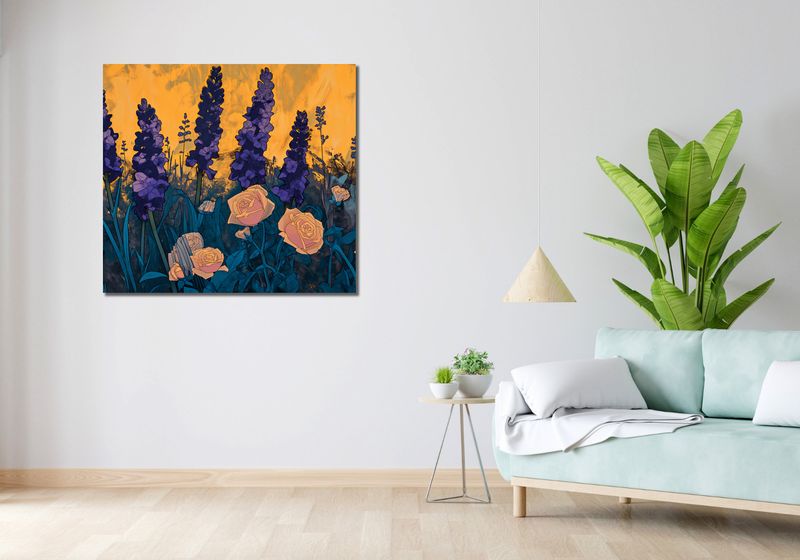 Obraz 100x90cm Złoty Ogród zdjęcie 2