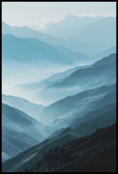 Plakat 68x101cm Między Chmurami zdjęcie 2