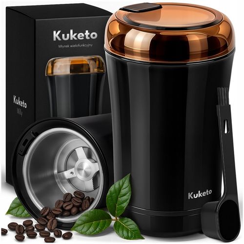 MŁYNEK DO MIELENIA KAWY ELEKTRYCZNY ROZDRABNIACZ ZBÓŻ ORZECHÓW MOCNY na Arena.pl