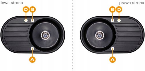 ZLEW ZLEWOZMYWAK GRANIT 8 kolorów 76x44 + SYFON na Arena.pl