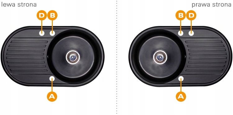 ZLEW ZLEWOZMYWAK GRANIT 8 kolorów 76x44 + SYFON zdjęcie 12