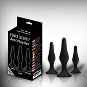 Plug - Anal Plug Box 3 Pack Black