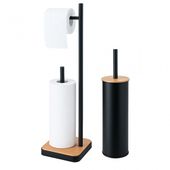 Zestaw łazienkowy szczotka do WC Stojak na papier toaletowy z uchwytem