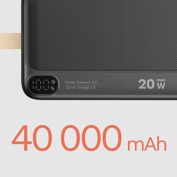 Power bank 40000mAh 20W QC PD USB-C KrugerMatz zdjęcie 3