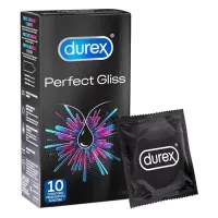 durex perfect gliss 10 szt. - prezerwatywy z intensywnym nawilżeniem