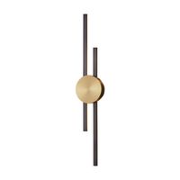 Lampa ścienna CENTRO 64 cm - LED, czarno mosiężny