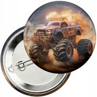 Przypinka z agrafką 59mm - AUTO MONSTER TRUCK