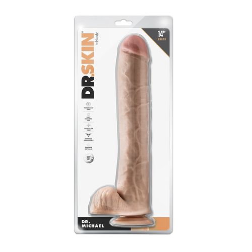 Realistyczne dildo Blush Dr Skin PVC Ø 6,3 cm na Arena.pl
