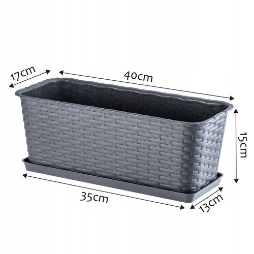 Podstawka Pod Doniczkę Skrzynkę Balkonową 40cm na Arena.pl