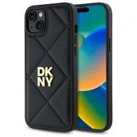 Etui DKNY Quilted Stack Logo na iPhone 15 Plus - czarne