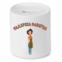 Dla Baristy Prezent Skarbonka Najlepsza Baristka Z Nadrukiem Ze Zdjęciem