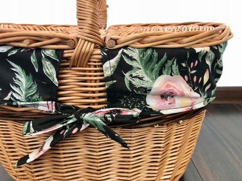 DUŻY KOSZ PIKNIKOWY WIKLINOWY Z WKŁADEM NEW na Arena.pl