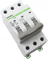2 x 2 x WYŁĄCZNIK NADPRĄDOWY BEZPIECZNIK B 20A 3P 6kA AC 400V SLIM NOARK 11