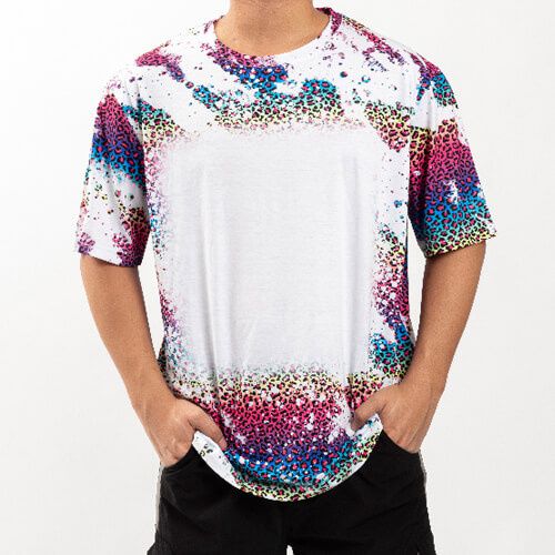 Koszulka Cotton-Like Bleached Leopard Wild Purple do sublimacji S na Arena.pl