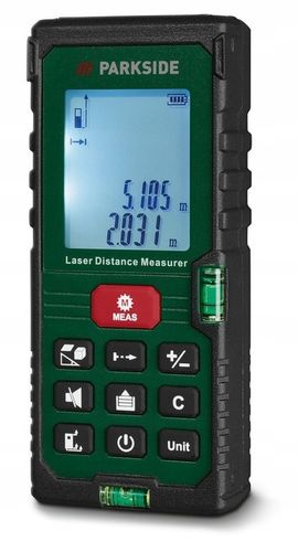 DALMIERZ DO WNĘTRZ LASEROWY PARKSIDE PLEM 50m D5 31-60 M WYŚWIETLACZ na Arena.pl