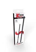 ribbed penis dilator set 2 pcs black