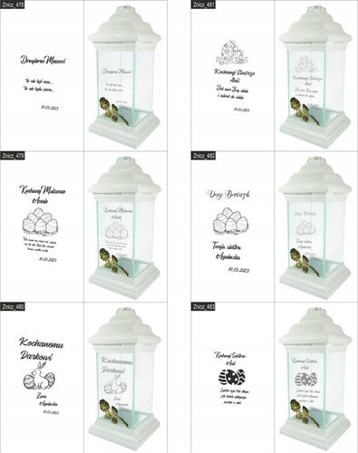 ZNICZ kapliczka WŁASNY GRAWER DLA BABCI lampion na Arena.pl