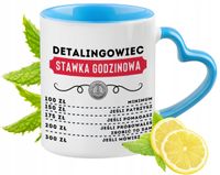 Dla Detalingowca Kubek Błękitny Z Uszkiem W Kształcie Serca Na Prezent