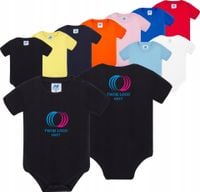 Body dla niemowląt na krótki rękaw TWÓJ HAFT LOGO firmowa reklamowa