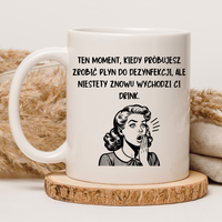 CHAMSKI KUBEK BEZ CENZURY | ŚMIESZNY PREZENT | DO PRACY BIURA DOMU | 330 ml