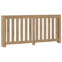 Osłona na grzejnik, dąb artisian, 175x20x82 cm