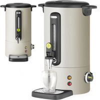 Warnik do wody grzanego wina z kranem tacką ociekową 9 l 950 W - jasnoszary