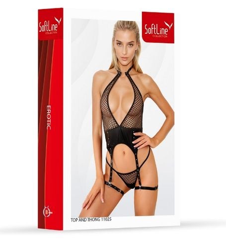 Zmysłowy komplet z podwiązkami L na Arena.pl