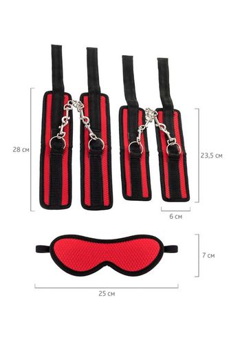 Anonymo Bandage Set, Polyester, Red na Arena.pl