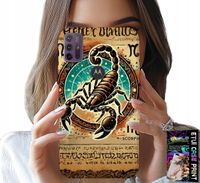 ETUI DO MOTOROLA MOTO G10 / G30 - SKORPION ZNAK ZODIAKU ASTRONOMIA + FOLIA