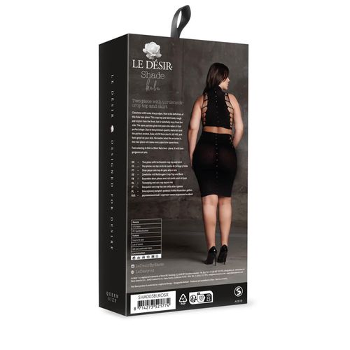 Kala Xxxvii - Two Piece With Turtleneck, Crop Top And Skirt - Plus Size na Arena.pl