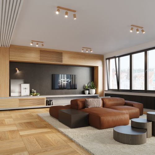 Plafon BERG 3 naturalne drewno na Arena.pl