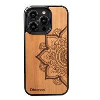 Drewniane Etui Bewood na iPhone 14 Pro MANDALA JABŁOŃ