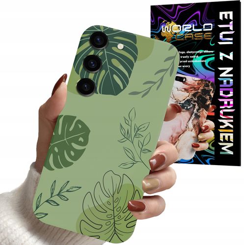 ETUI CASE DO SAMSUNG S23+ plus - LIŚCIE WZORY DLA KOBIET KWIATY RÓŻE na Arena.pl