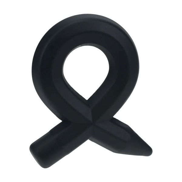 Pencil Liquid Silicone Cockring - Black zdjęcie 1