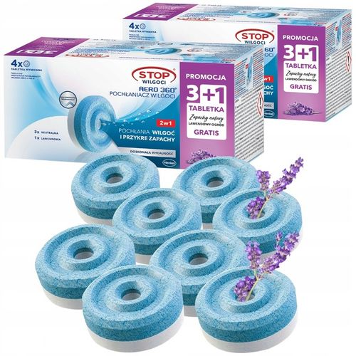 CERESIT AERO 360 POCHŁANIACZ WILGOCI WKŁAD LAWENDA 8 SZTUK na Arena.pl