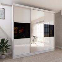 Szafa Przesuwna PARIS 278 z 4 szufladami i lustrem