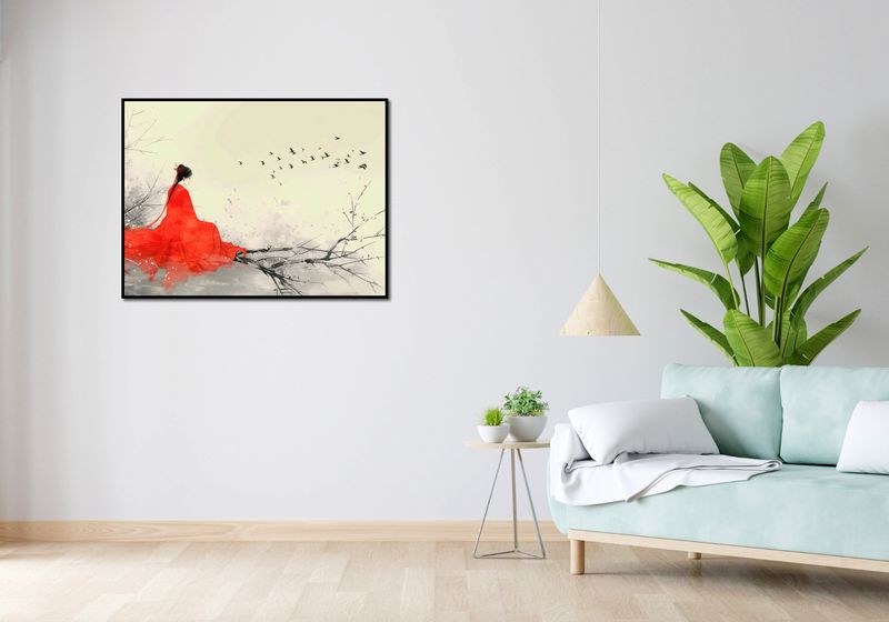 Plakat 100x75cm Diva Na Gałęzi zdjęcie 4