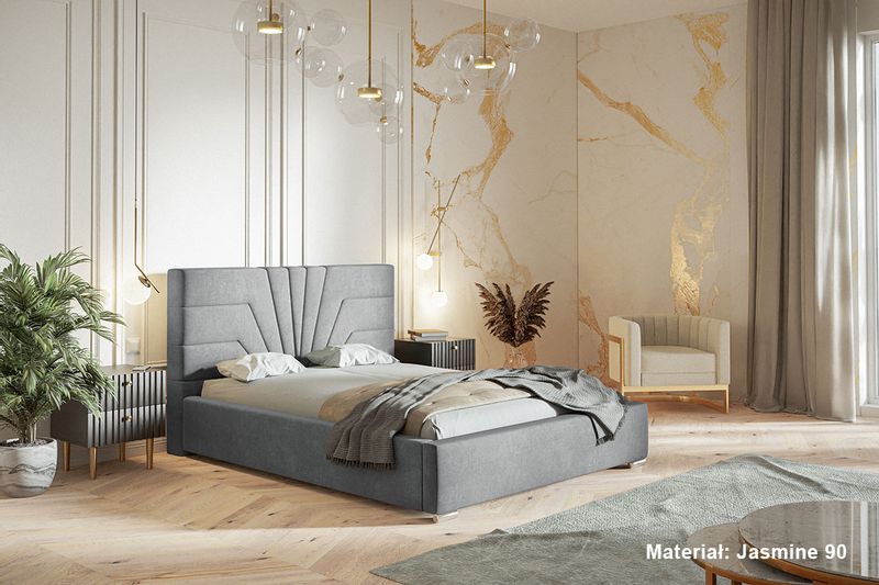 Łóżko tapicerowane 180x200 Royal 1 pojemnik stelaż zdjęcie 5