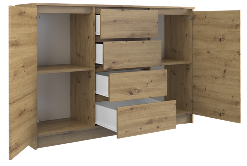 KOMODA 2D4S - DĄB ARTISAN na Arena.pl