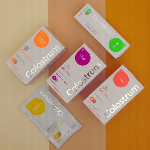 Suplement diety Colostrum PLUS witamina C, D+CYNK KAPSUŁKI 60 dni + prezent na Arena.pl