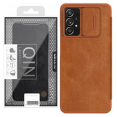 nillkin qin skórzana kabura etui samsung galaxy a73 brązowy