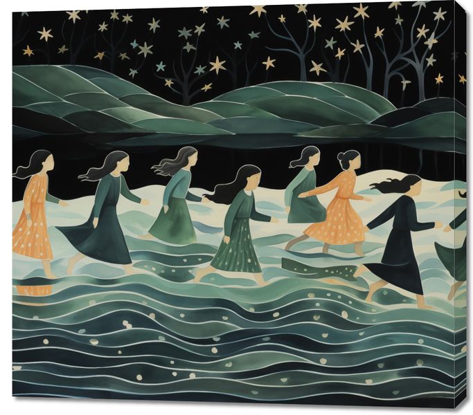 Obraz 100x90cm Nocna Procesja zdjęcie 1