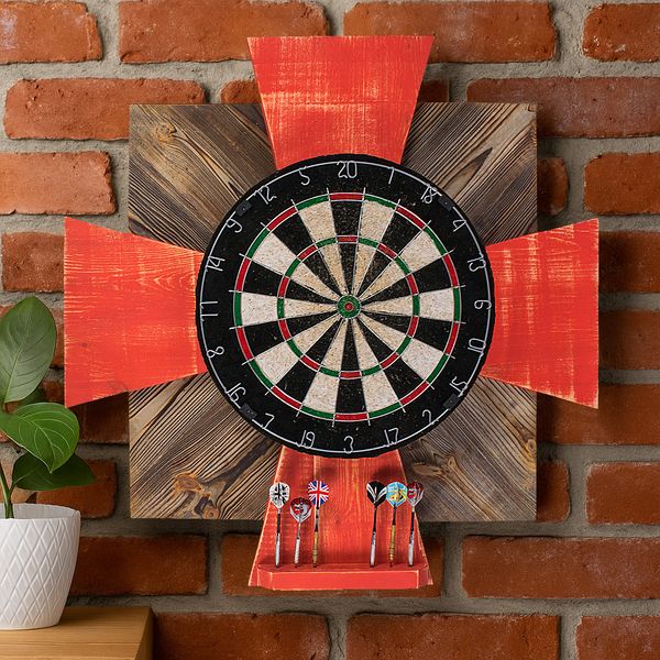 Tablica Drewniana John Paddle do Darta Order Fire Red zdjęcie 4