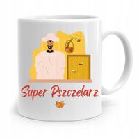 Kubek Prezent Dla Pszczelarza Super Pszczelarz Z Nadrukiem Ze Zdjęciem
