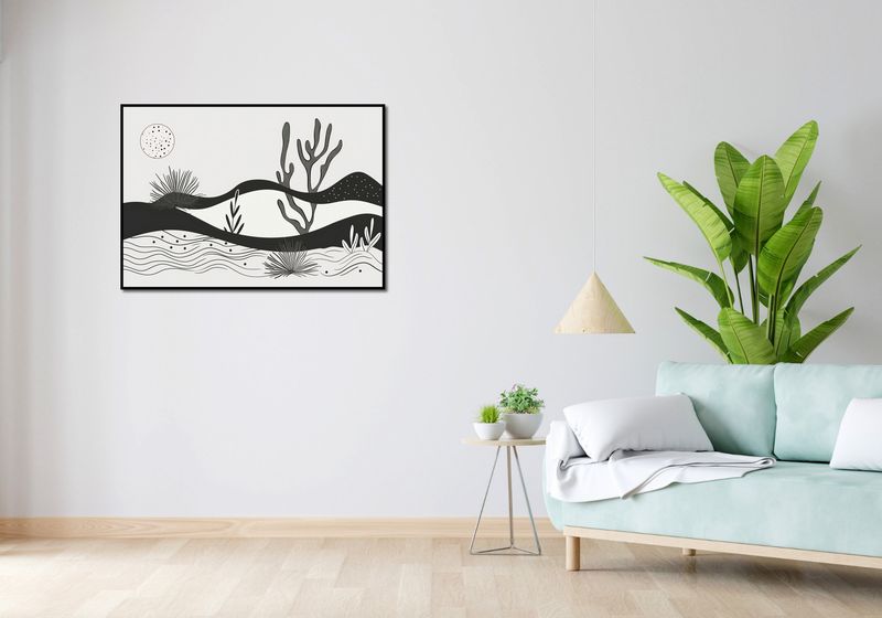 Plakat 100x70cm Ogród przy Nocy zdjęcie 4